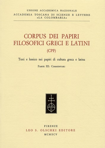 9788822243010-Corpus dei papiri filosofici greci e latini. Testi e lessico nei papiri di cultu