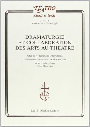 9788822240279-Dramaturgie et collaboration des arts au théâtre.