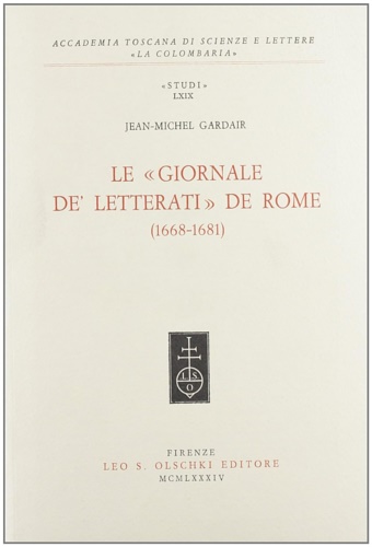 9788822232441-Le «Giornale de' Letterati» de Rome (1668-1681).